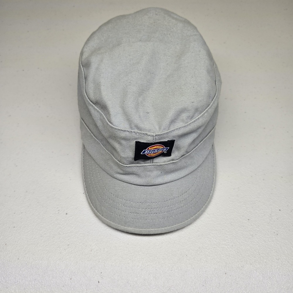 Dickies Unisex Hat Large Light Gray Bucket Cap Newsboy Canvas Cotton‎